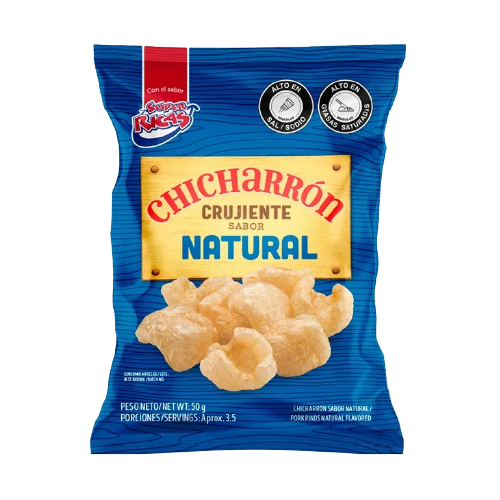 Super Rica Chicharrón Natural 50gr